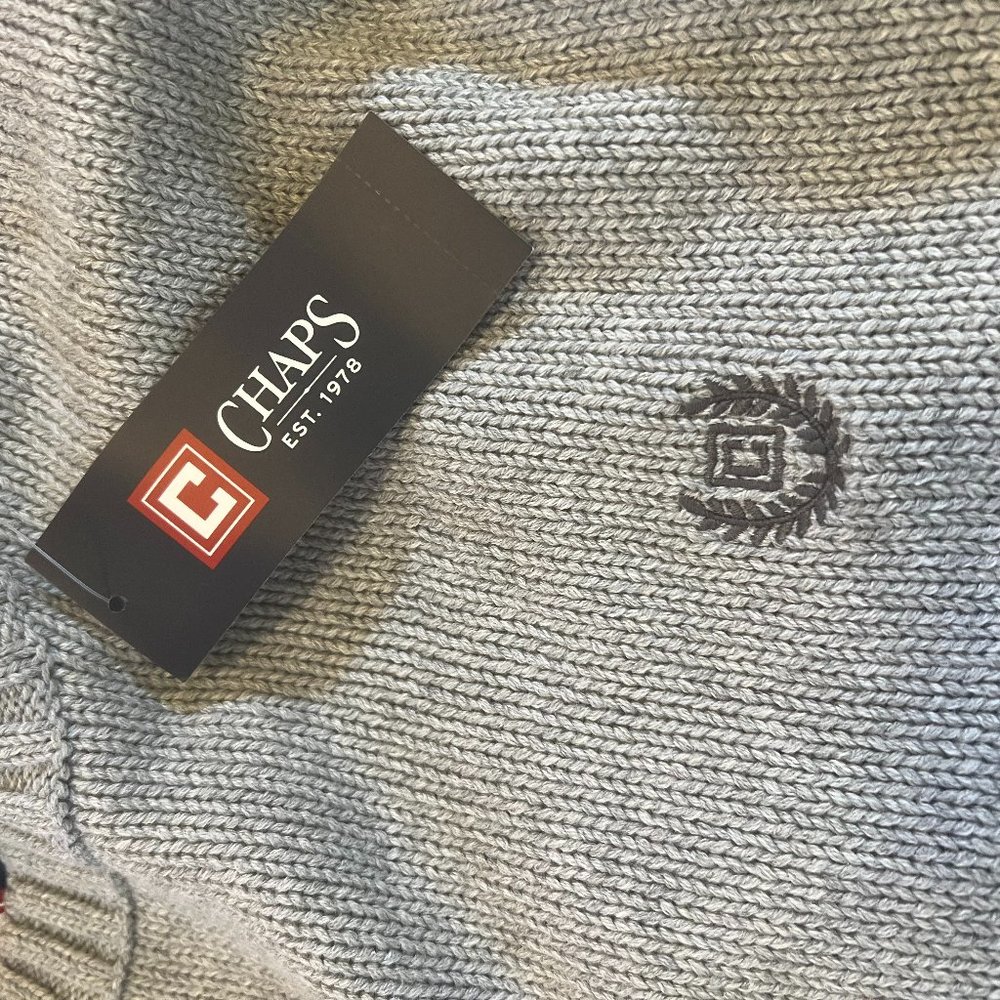 Chaps gray XL sweater